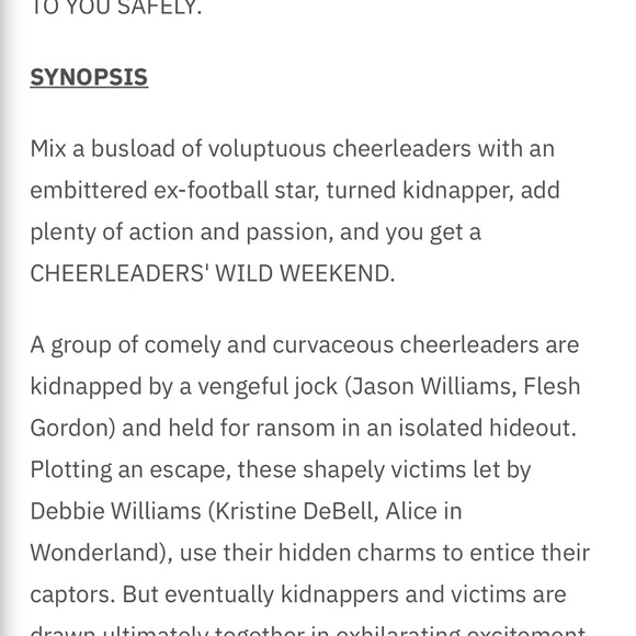 # 0508+ Cheerleaders' Wild Weekend Movie Blu-ray - Picture 3 of 7